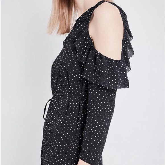 TOPSHOP Star-print ruffled crepe jumpsuit romper - Picture 8 of 12